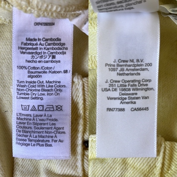 MADEWELL Baggy Straight Jeans in Pale Daffodil NWT Size 25 - Picture 8 of 16